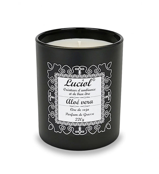 Bougie naturelle parfumée 220g Aloé vera