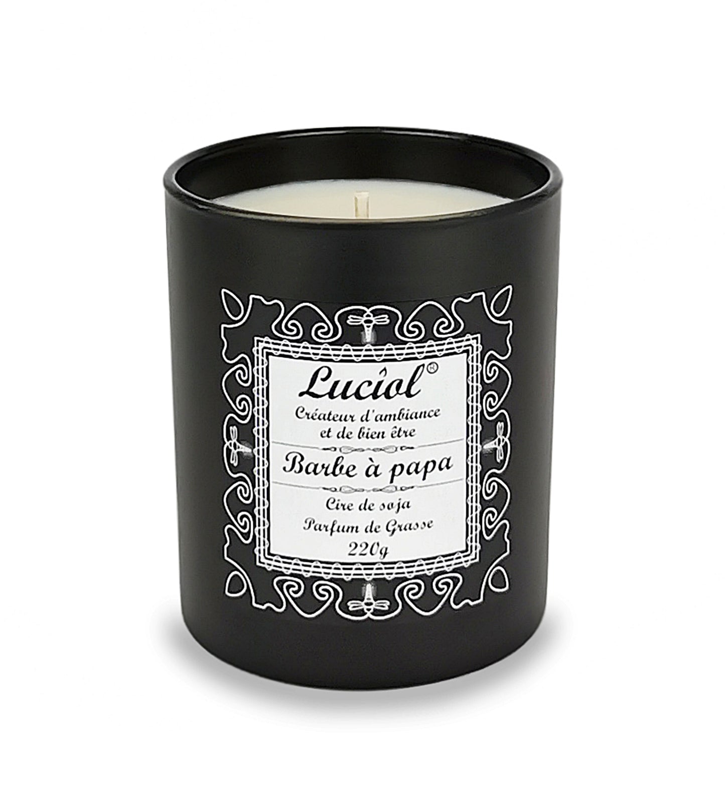 Bougie naturelle parfumée 220g Barbe à papa