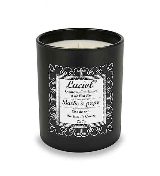 Bougie naturelle parfumée 220g Barbe à papa