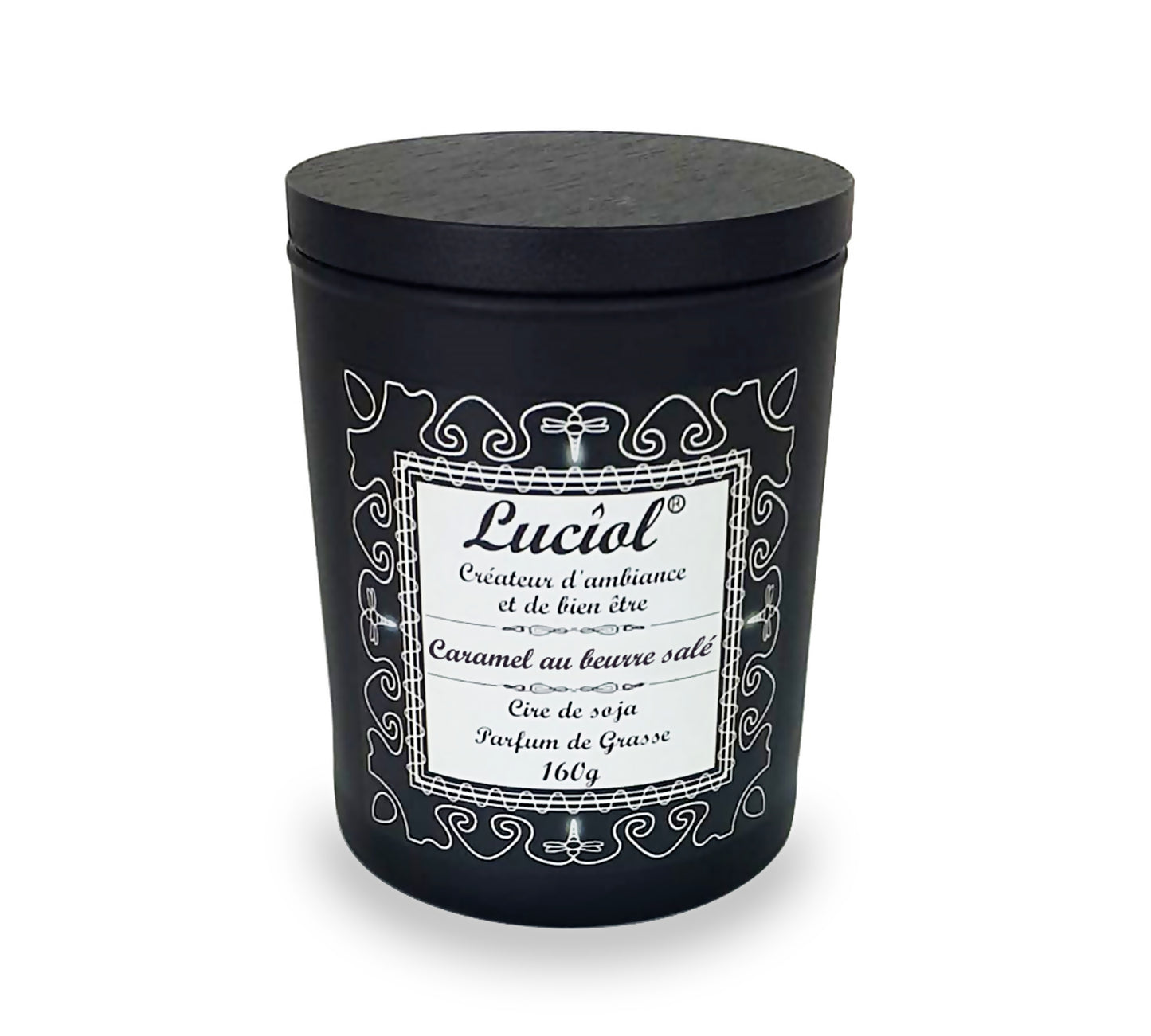 Bougie naturelle parfumée 160g Caramel au beurre salé