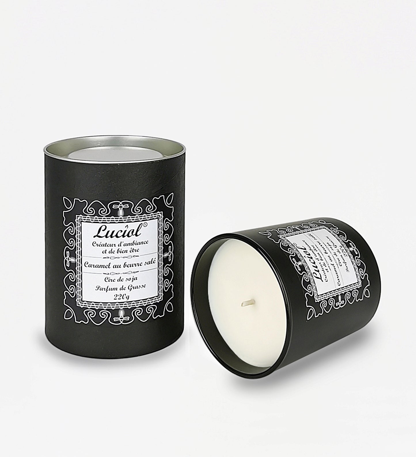 Bougie naturelle parfumée 220g Caramel au beurre salé