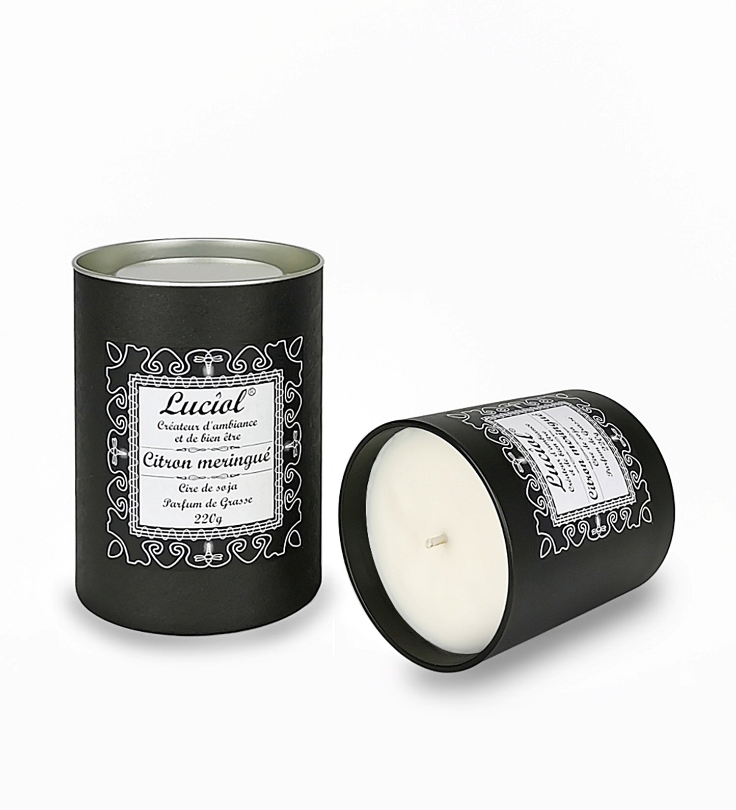 Bougie naturelle parfumée 220g Citron meringué
