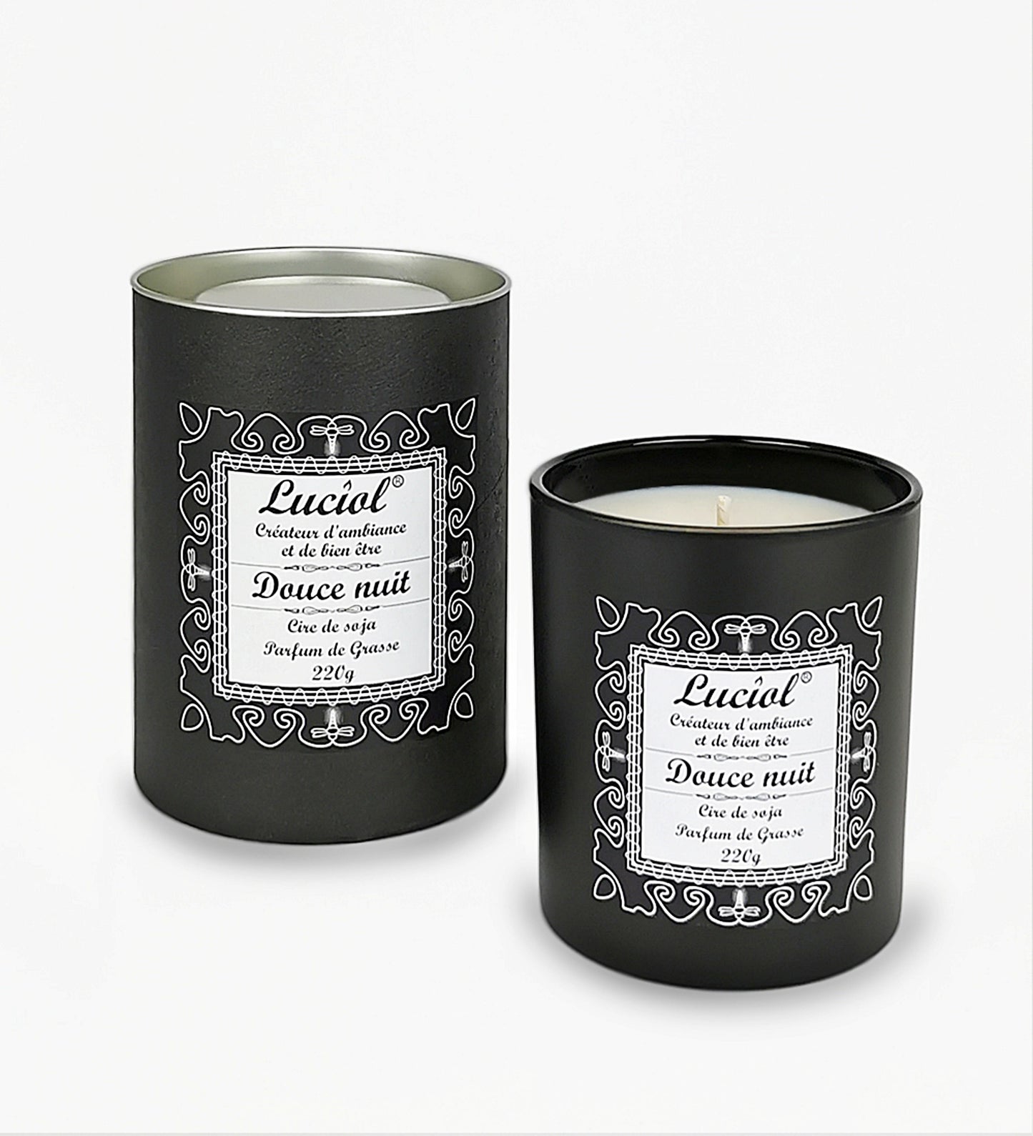 Bougie naturelle parfumée 220g Douce nuit