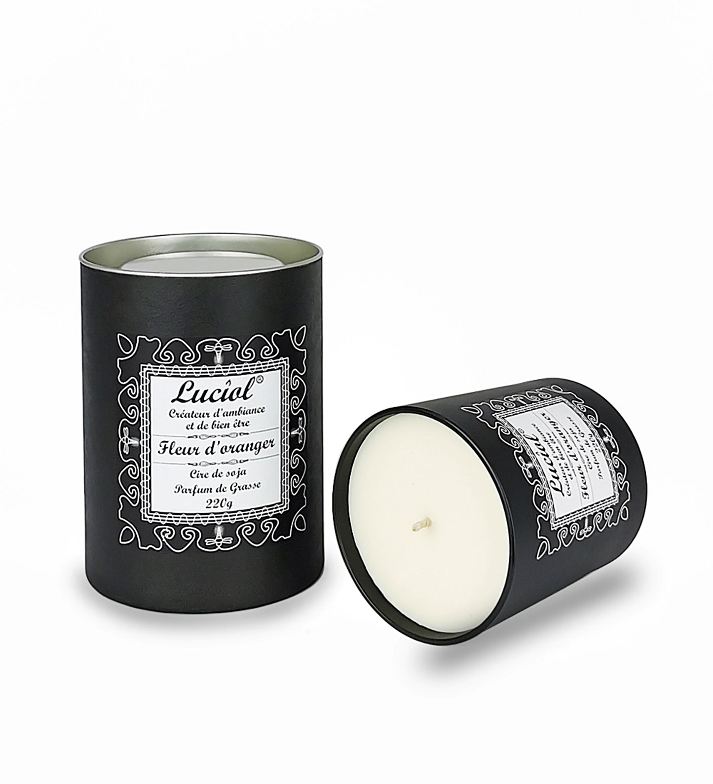 Bougie naturelle parfumée 220g Fleur d’oranger