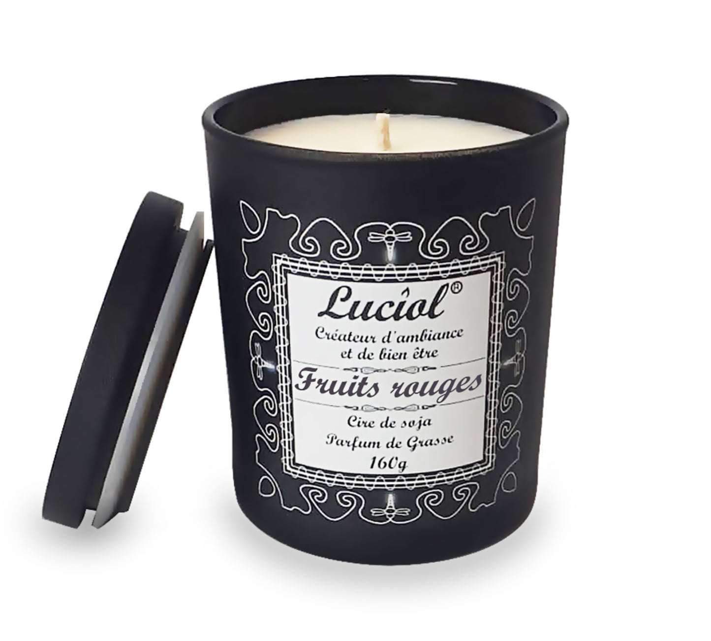 Bougie naturelle parfumée 160g Fruits rouges