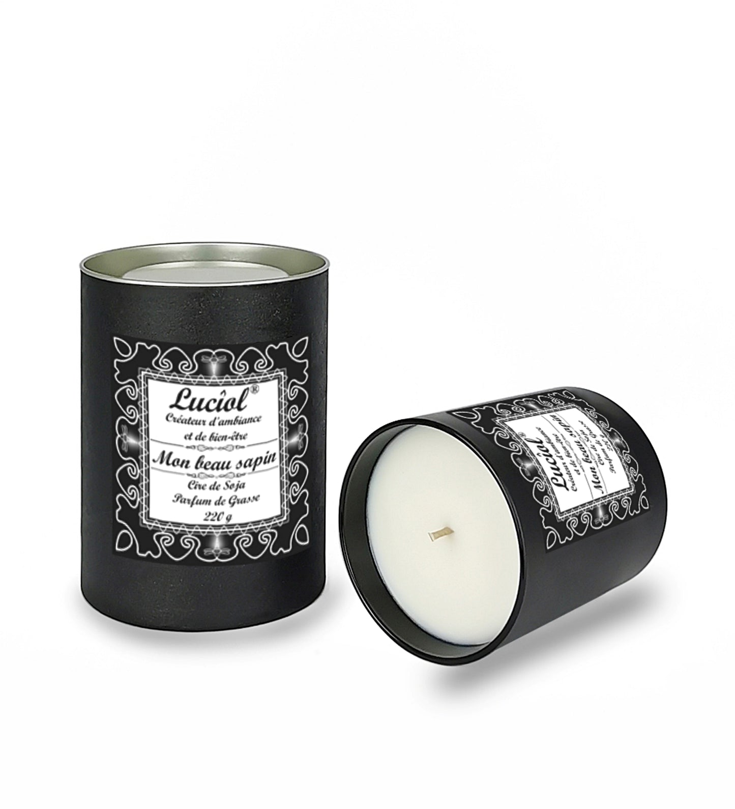 Bougie naturelle parfumée 220g Mon beau sapin